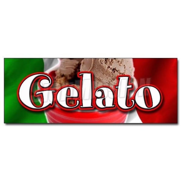 Safety Sign, 48 in Height, Vinyl, 18 in Length, Gelato